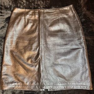 1980’s Authentic Maxima Black Leather Pencil Skirt